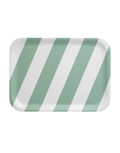 Muurla Tablett Mint aus Birkenfurnier mit minimalistischem Checks &amp; Stripes Design
