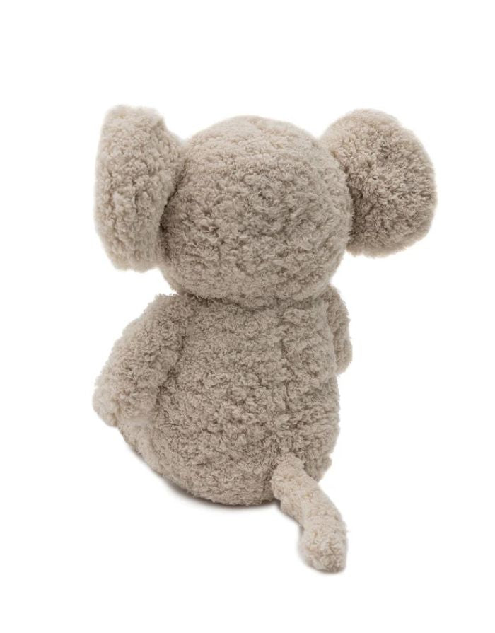 Jollein Kuscheltier Elefant in sanftem Sandton – weiches Plüschtier aus Polyester, CE-zertifiziert, perfekt zum Kuscheln, Spielen und Einschlafen.