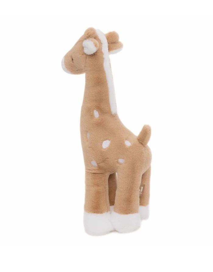 Jollein Kuscheltier Giraffe in der Farbe Biscuit – weiches Plüschtier mit gestickten Flecken, kurzer Mähne und Details in Ivory, CE-zertifiziert.