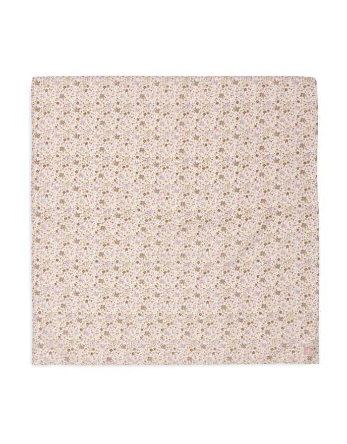 Jollein Mulltuch 2er Set „Flower Fairies“ – große 115x115 cm Musselin-Tücher aus Baumwolle mit zartem Blumen- und Feen-Print, OEKO-TEX zertifiziert, weich und saugfähig.