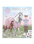 Miss Melody Dress Me Up Sticker- und Malbuch mit 24 Seiten und 11 Stickerbögen zum Gestalten von Pferden, Reiterinnen und Reit-Outfits.