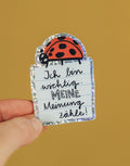 Glitzersticker von Liesels Wicht mit liebevollem Motiv und motivierender Botschaft für Kinder auf glänzendem Glitzervinyl.