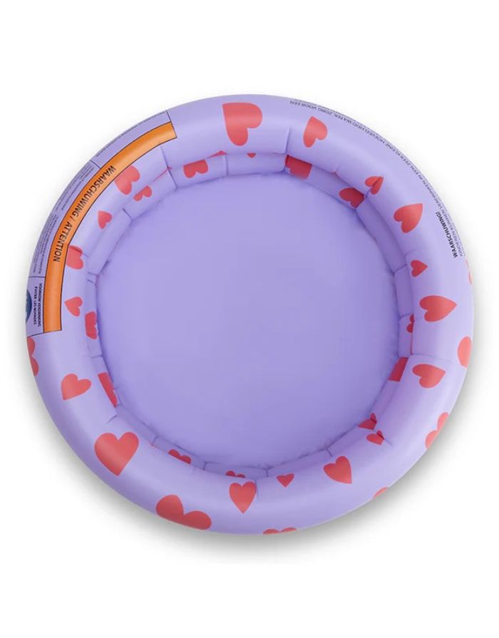 Planschbecken ø60cm Herzen I Lila