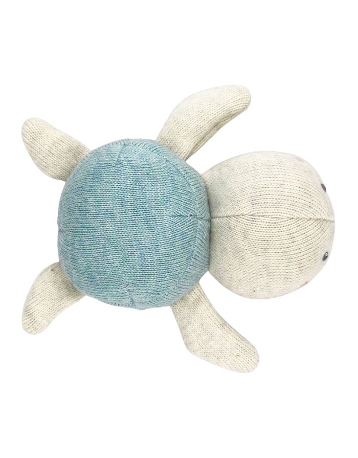  Baby Rassel Schildkröte hellblau aus Bio-Baumwolle von Ava & Yves