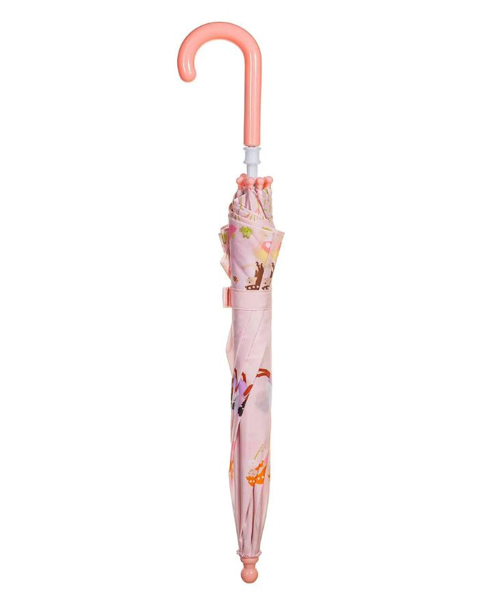 Sass & Belle Kinderregenschirm Fairy mit zartem Feenmotiv in Pastellfarben.