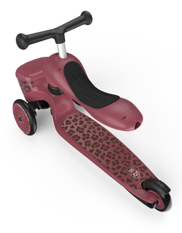 Scoot & Ride Highwaykick 1 Lifestyle Wild Cat mit Aufbewahrungsbox als 2-in-1 Kinderroller und Kickboard.