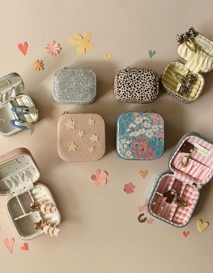 Kleine Schmuckdose von Rockahula Kids im Leoparden-Design mit weichem Innenfutter