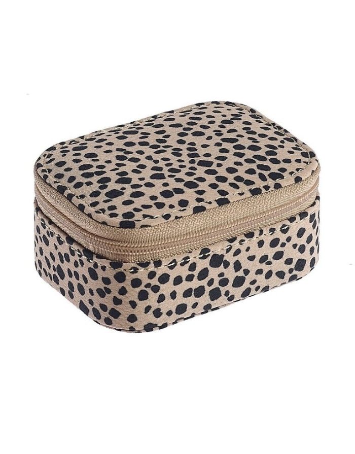 Kleine Schmuckdose von Rockahula Kids im Leoparden-Design mit weichem Innenfutter