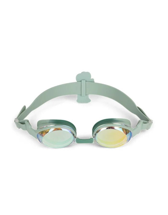 Swim Essentials Schwimmbrille Kinder grün mit Hundemotiv, Kinder Schwimmbrille mit UV Schutz und verstellbarem Band für Pool und Strand