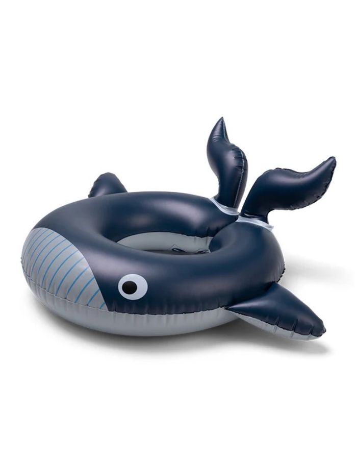 Swim Essentials Schwimmring Wal blau 55 cm, aufblasbarer Kinder Schwimmring mit Wal Motiv aus PVC für Pool und Strand