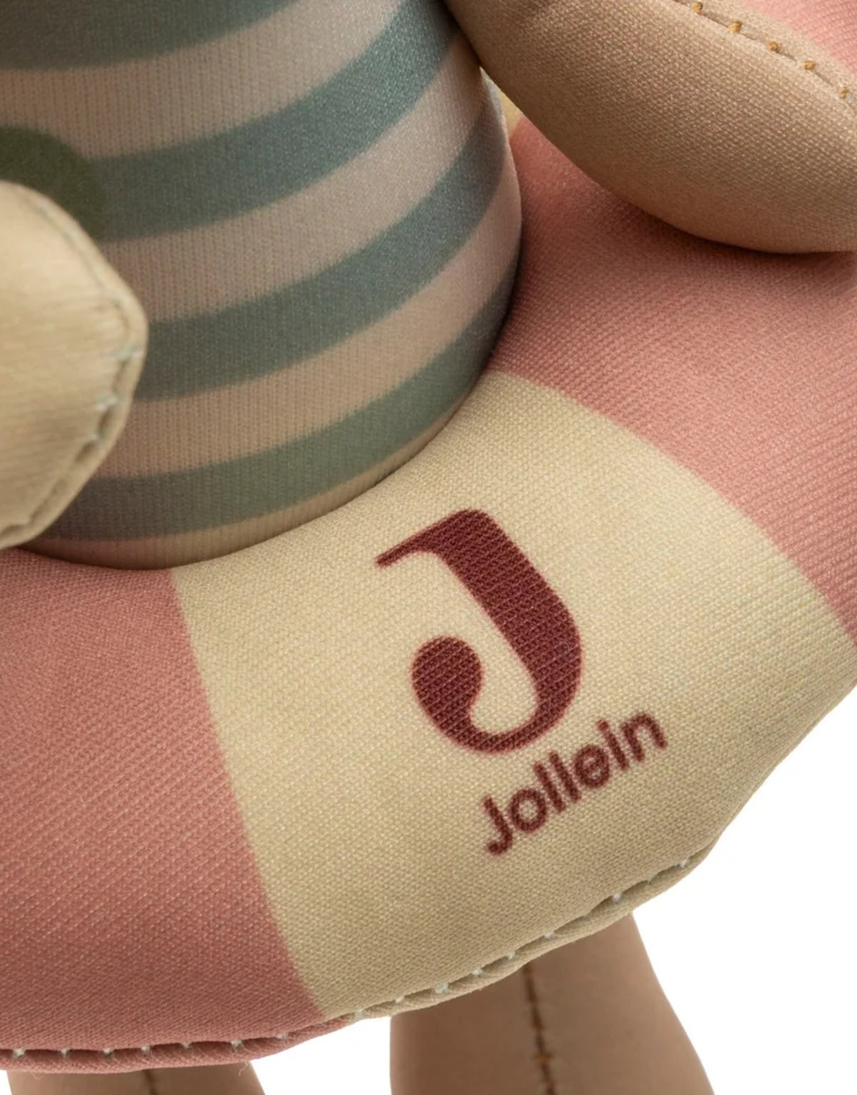 Schwimmende Badepuppe von Jollein mit abnehmbarem Schwimmring als Wasserspielzeug für Kinder ab 9 Monaten.