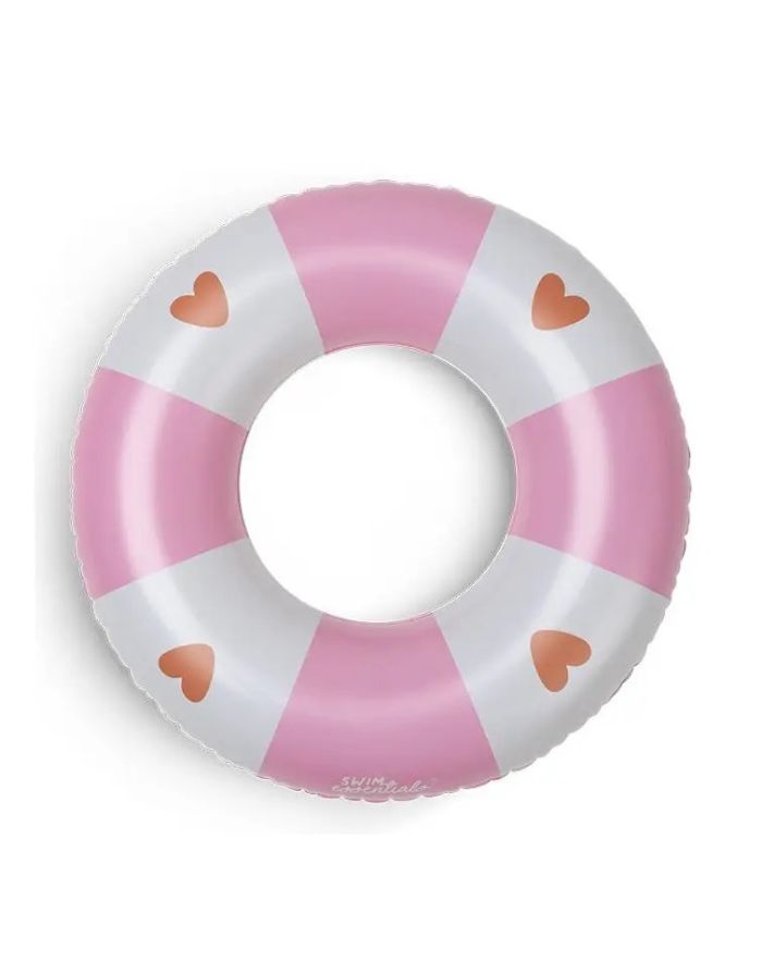 Schwimmring mit 55cm Durchmesser und Herzen in Rosa von Swim Essentials als Freisteller