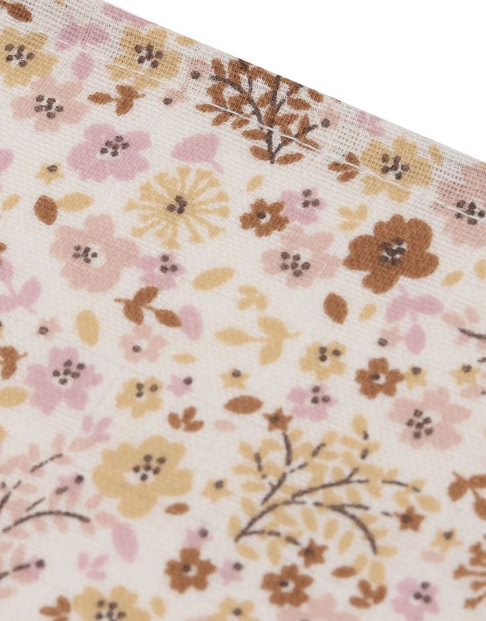 Jollein Spucktuch 3er Set „Flower Fairies“ – 31x31 cm Musselin-Mulltücher mit Blumenprint aus Baumwolle, OEKO-TEX zertifiziert.