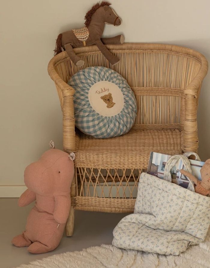 Maileg Safari Friends Nilpferd Medium in der Farbe Altrosa Kuscheltier aus Baumwolle  für Kinder und Babys