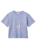 TYLER Kurzarm-T-Shirt aus Bio-Baumwolle in Surf und Dusty Lavender von Liewood