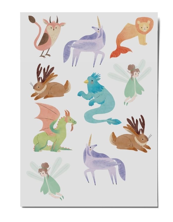 Vegane Kinder-Tattoos Einhorn von nuukk