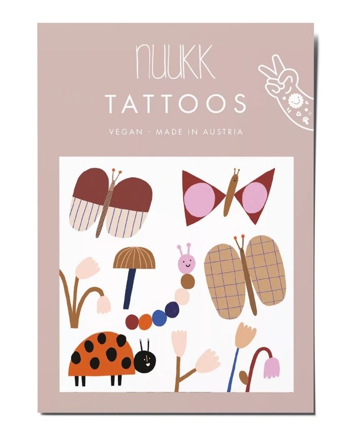 Vegane Kinder-Tattoos Marienkäfer von nuukk