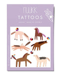 Vegane Kinder-Tattoos Pferde von nuukk