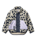NOAM Pile Teddyjacke von Liewood aus weichem Teddyfleece mit Kontrasteinsätzen, Reißverschluss und hohem Kragen.