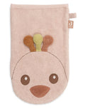 Weicher Waschlappen von Jollein aus 100 Prozent Baumwoll-Frottee mit niedlichem Design für Babys und Kleinkinder.
