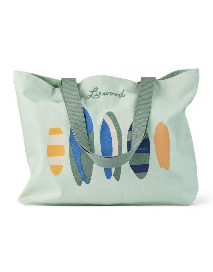 Tote Bag Big I Boards/Light Peppermint