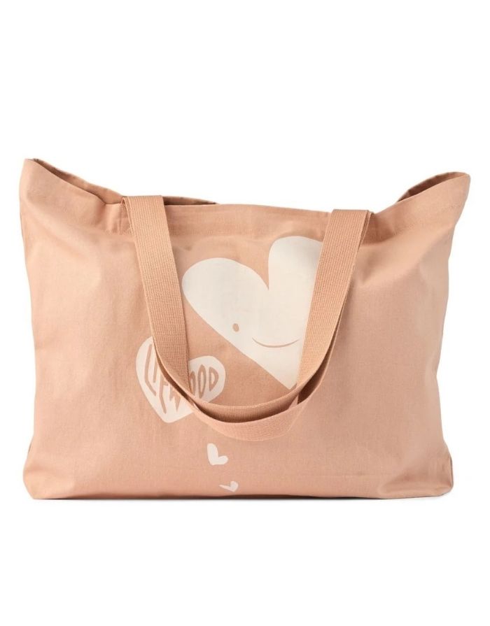 Tote Bag Big I Hearts/Pale Tuscany
