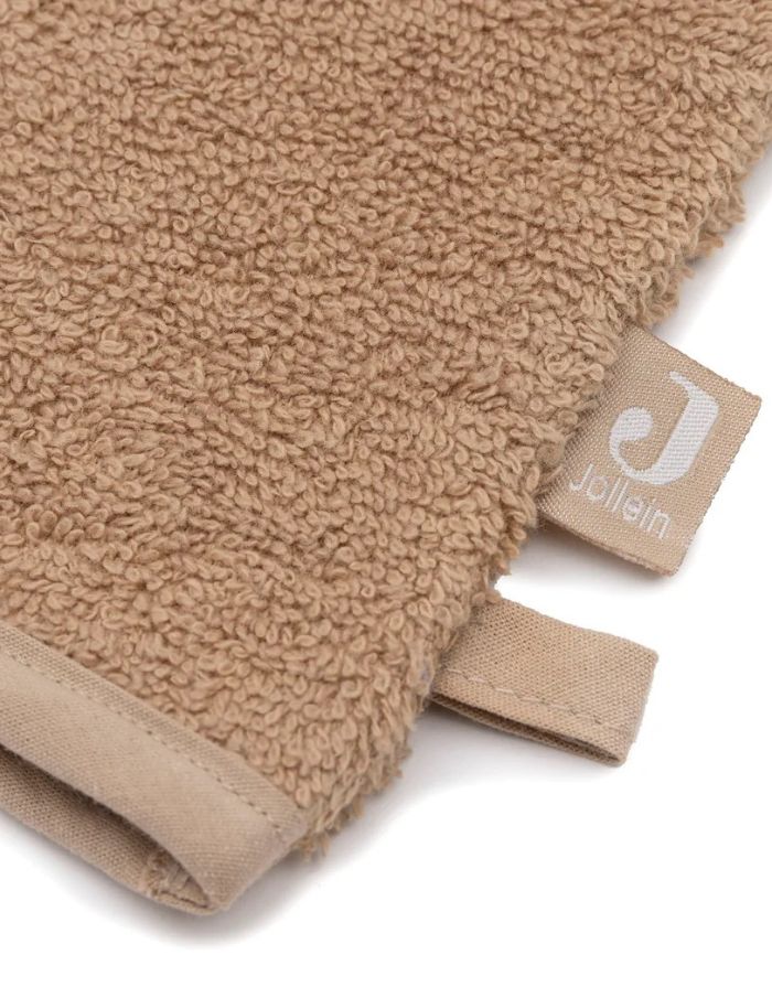 Jollein Waschhandschuh Frottee Diego Dog aus weicher Baumwolle mit niedlichem Hunde-Design.
