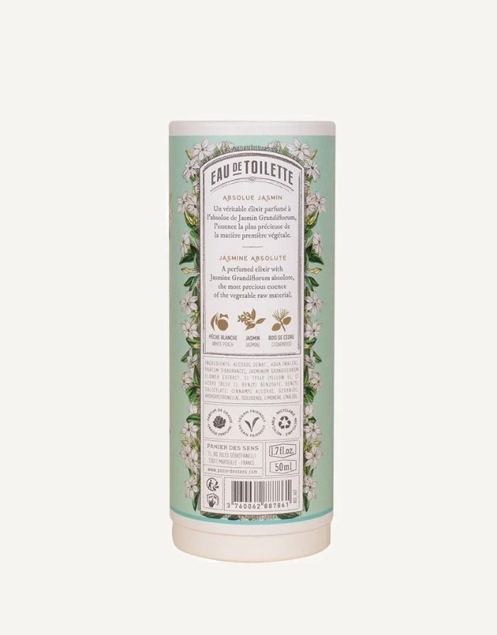 Eau de Toilette Kostbarer Jasmin 50ml von Panier des Sens, blumig-fruchtiger, pudriger Jasminduft mit Moschus und Hölzern