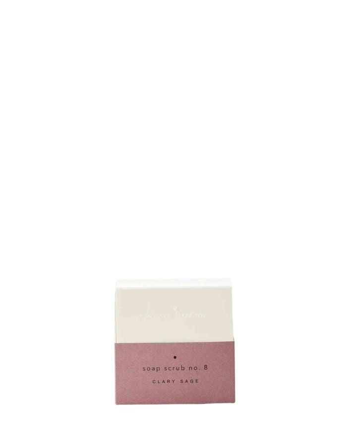 Amalie Rosalie Peeling Seife Clary Sage mit Himbeersamen und Muskatellersalbeiöl für Hände und Körper.