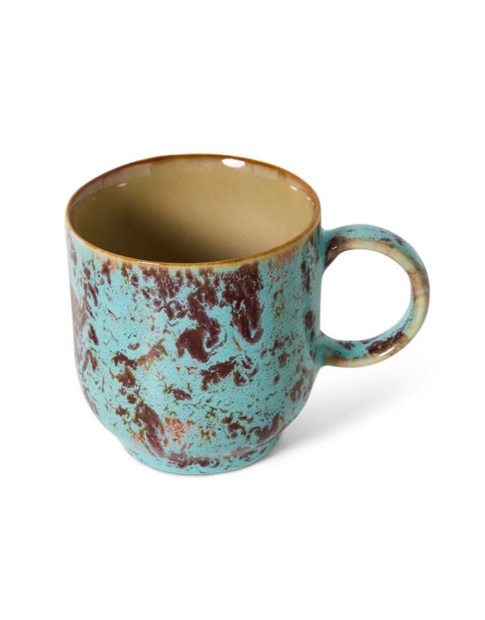 Café Becher 70's mit Henkel I Patina