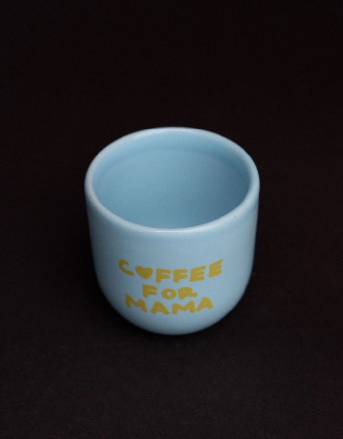 Becher I Coffee for Mama - Blau