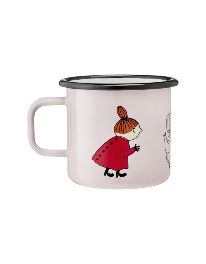  Muurla Emaillebecher Retro Little My – robuster Emaillebecher mit Little-My-Design, 3,7 dl.