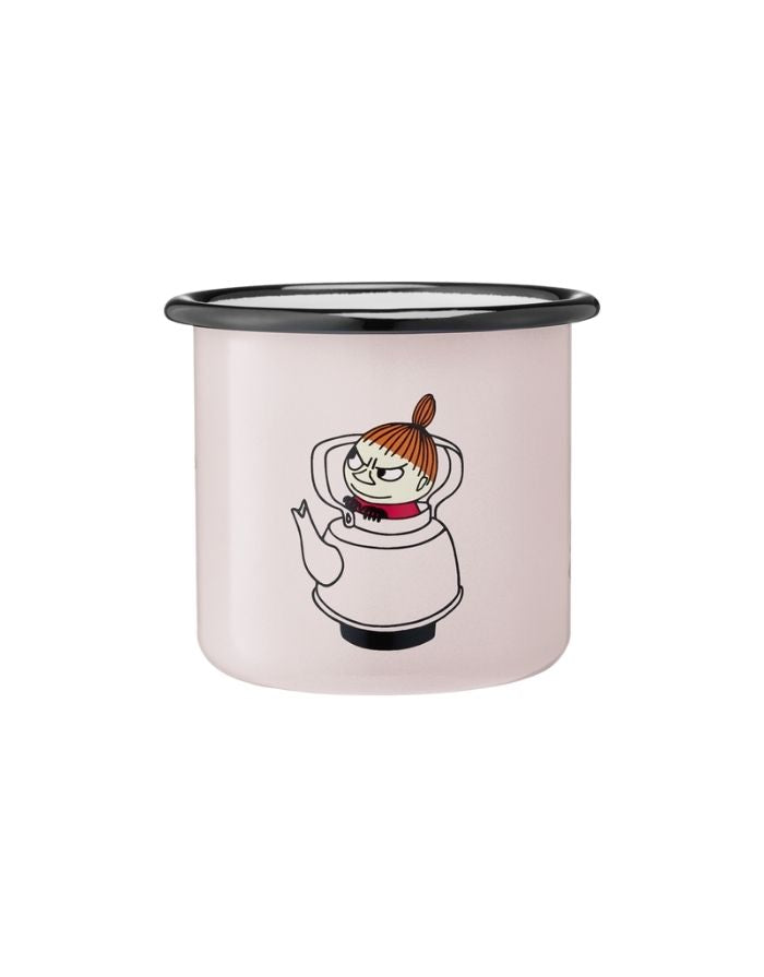  Muurla Emaillebecher Retro Little My – robuster Emaillebecher mit Little-My-Design, 3,7 dl.