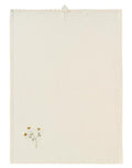 Geschirrtuch mit bestickter Blume von Ib Laursen