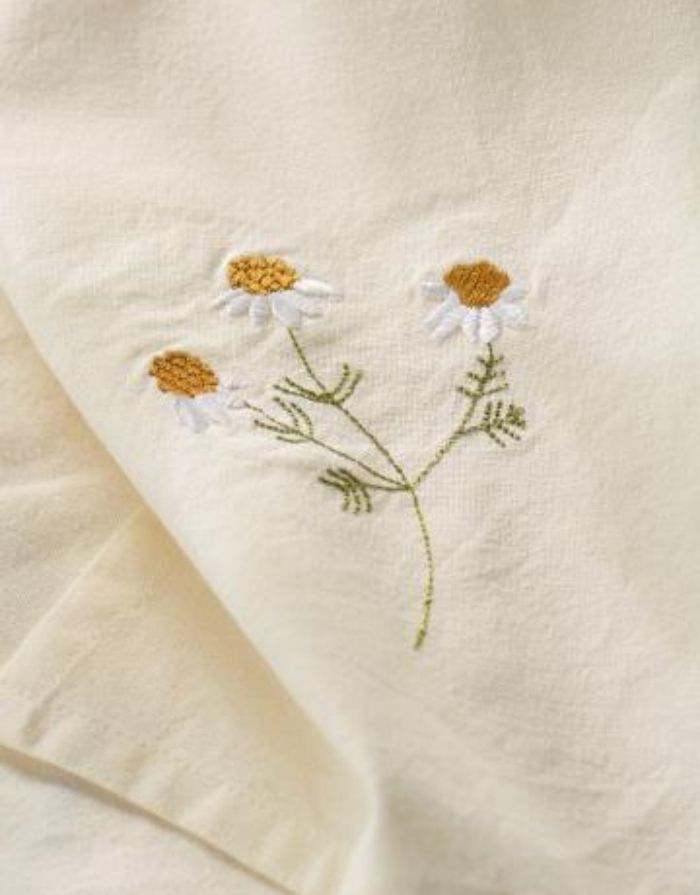 Geschirrtuch Flora I Butter Cream