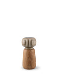 Gewürzmühle von Kähler aus Holz mit Keramik Kopf in Braun  in 14cm Höhe