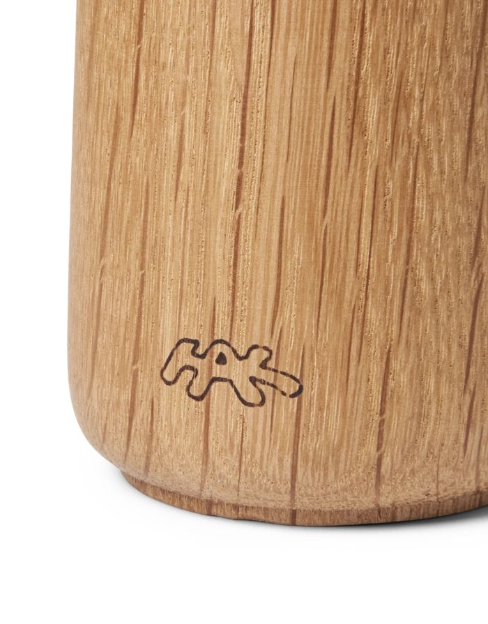Gewürzmühle von Kähler aus Holz mit Keramik Kopf in Braun in 18cm Höhe