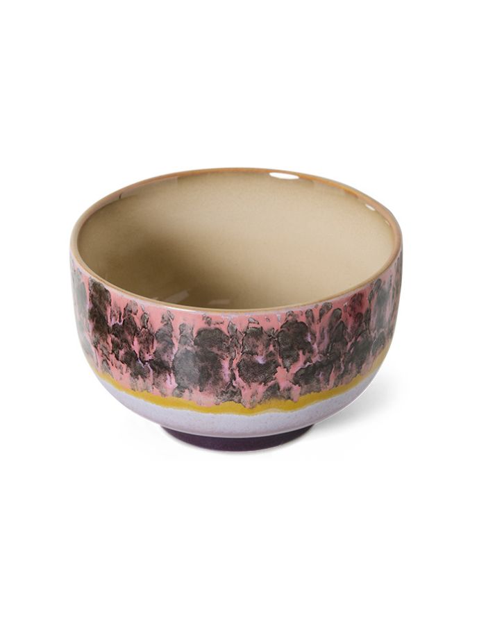 70s Ceramics Noodle Bowl Blast mit farbenfrohem Retro-Design