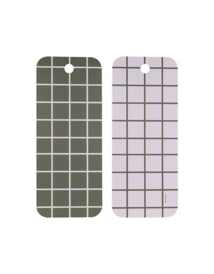 Muurla Chop & Serve Board in Amber/Grey, beidseitiges Schneide- und Servierbrett mit zwei Designs, 18 × 44 cm, spülmaschinengeeignet