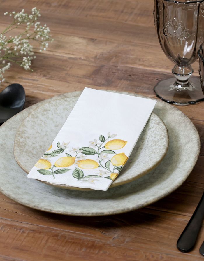 Sommerliche Papierservietten von Chic Antique mit dekorativem Design und 3-lagiger Qualität.