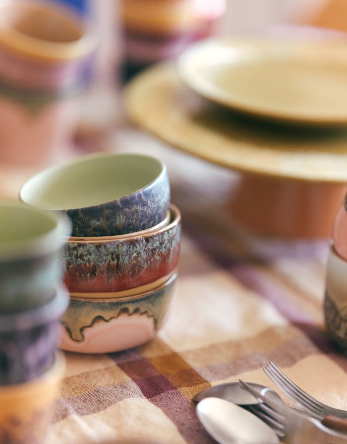 70s Ceramics Tapas Bowl Fern mit organischer Glasur und künstlerischem Finish