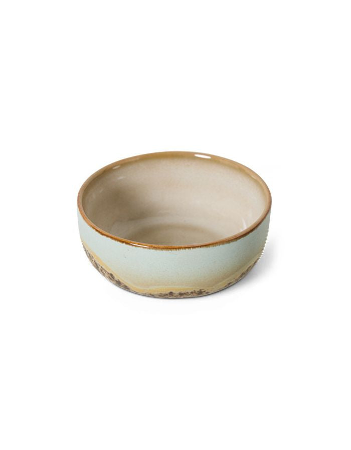 70s Ceramics Tapas Bowl Shell mit sanfter Glasur und künstlerischem Finish