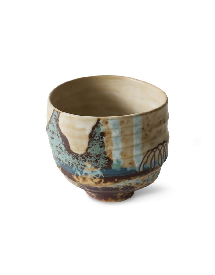 Tasse Artist Scratched von hkliving – handbemalte Steinzeug-Tasse im Unikat-Look