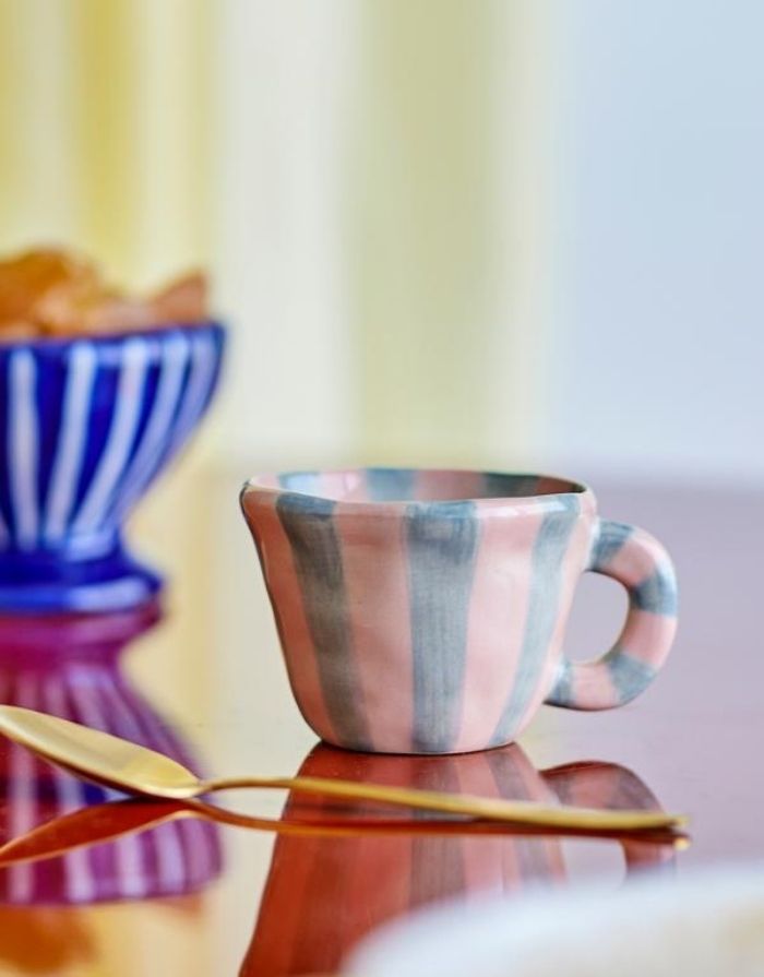 Tasse Nini I Streifen/Rose
