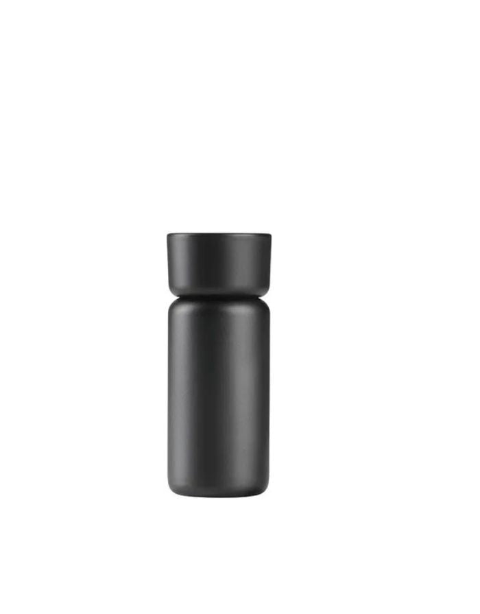 Thermobecher mit zwei Deckeln 400ml I Black