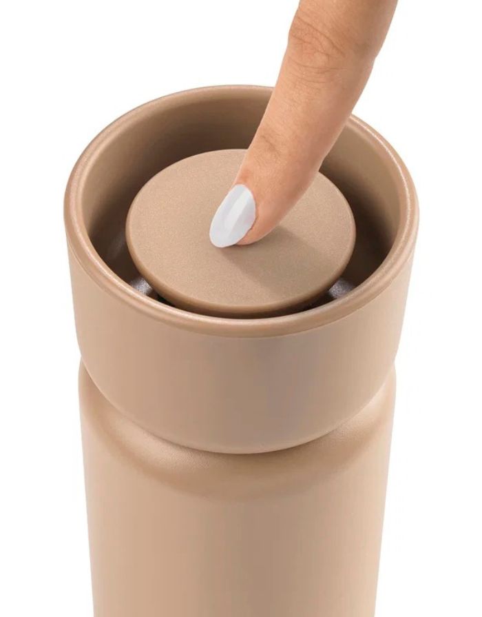 Thermobecher mit zwei Deckeln 400ml I Camel