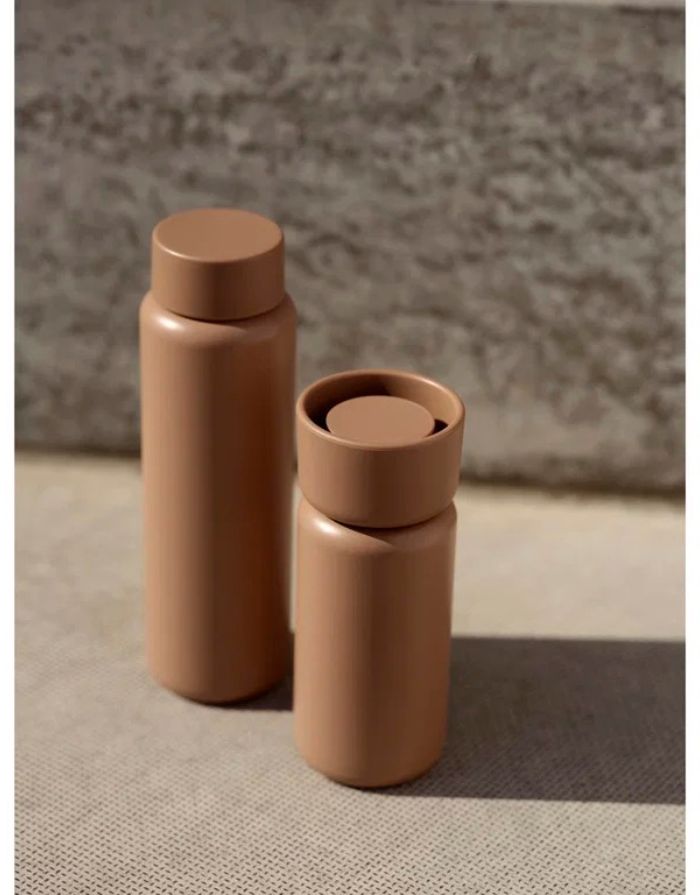 Thermobecher mit zwei Deckeln 400ml I Camel