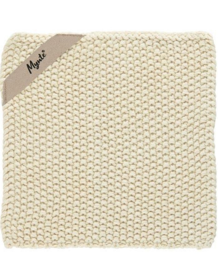 Topflappen Gestrickt Mynte I Latte