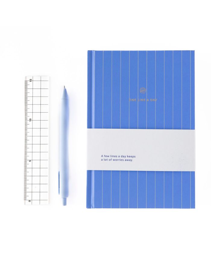 Journal One Line A Day I Lavender Stripes