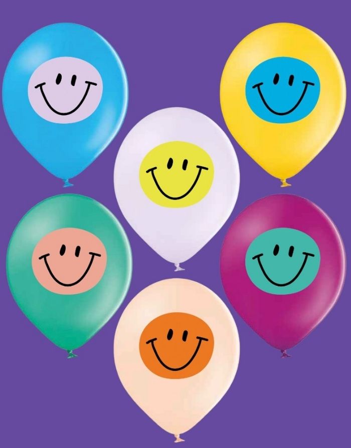 Luftballon 12 Stk. Naturkautschuk I Smile